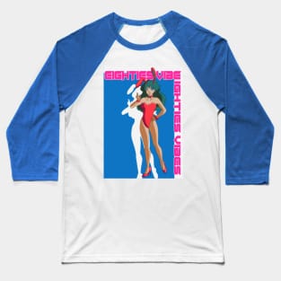 80s red anime bunny girl Baseball T-Shirt